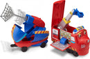trein Pop & Transform Rescue 22,9 cm rood/blauw