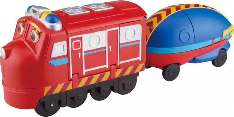 trein Pop & Transform Rescue 22,9 cm rood/blauw
