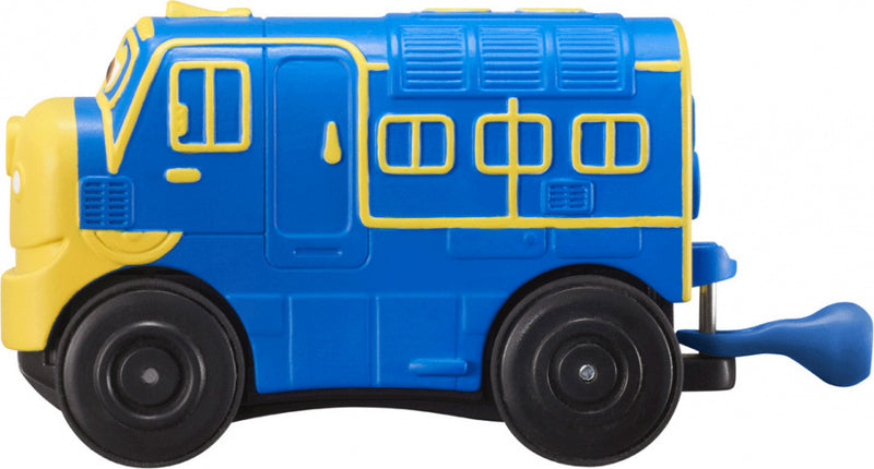 trein Touch N' Go junior 9,5 x 3,3 cm blauw/geel