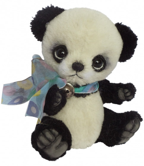 knuffelpanda Dahay junior 13 cm pluche zwart/wit