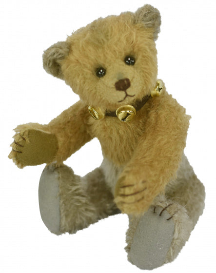 knuffelbeer Teddy Mathis 25 cm pluche lichtbruin/goud