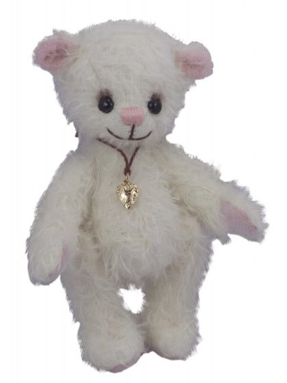 knuffelbeer Teddy White junior 15 cm pluche wit