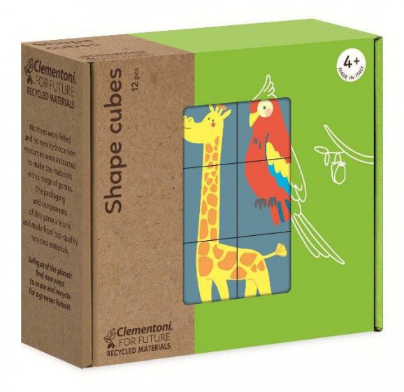 Clementoni Shape Cubes Dieren 12 Kubussen