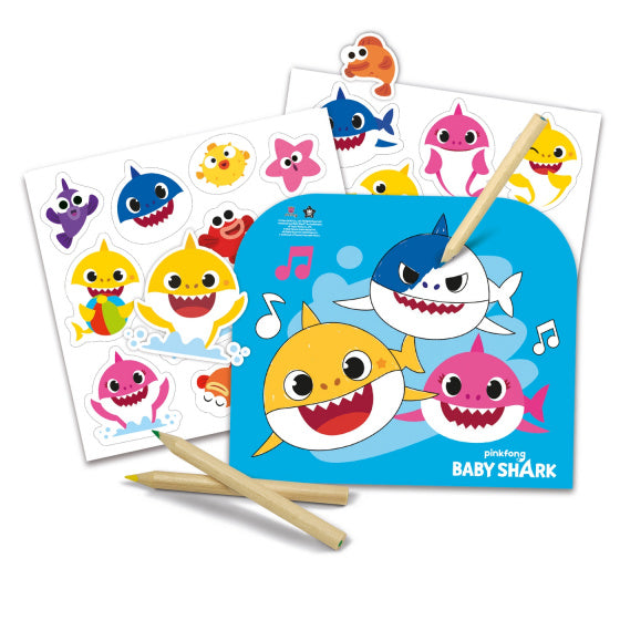kindertattoos Baby Shark junior papier 22 stuks