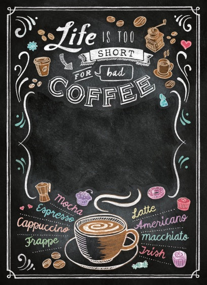 Clementoni Black Board Coffee Puzzel 1000 Stukjes