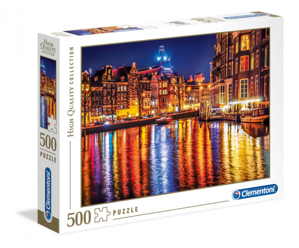 Legpuzzel Amsterdam Bij Nacht HQ 500 stukjes