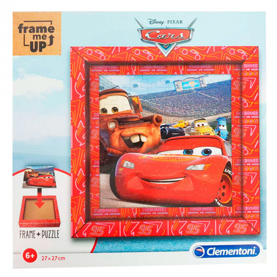 legpuzzel Cars jongens 27 cm karton rood 61-delig
