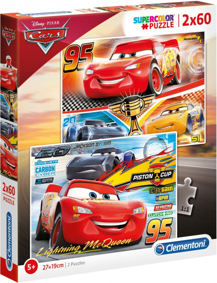 legpuzzel Disney Cars 3 jongens karton 120 stukjes