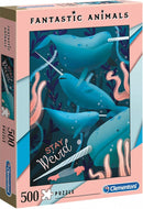 Clementoni Puzzel Fantastic Animals 500 stukjes Walvis