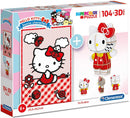 legpuzzel met 3D-model Hello Kitty junior 104 stukjes