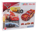 legpuzzel met bouwpakket Cars 104 stukjes