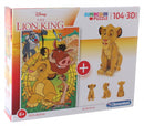 legpuzzel met bouwpakket The Lion King 104 stukjes