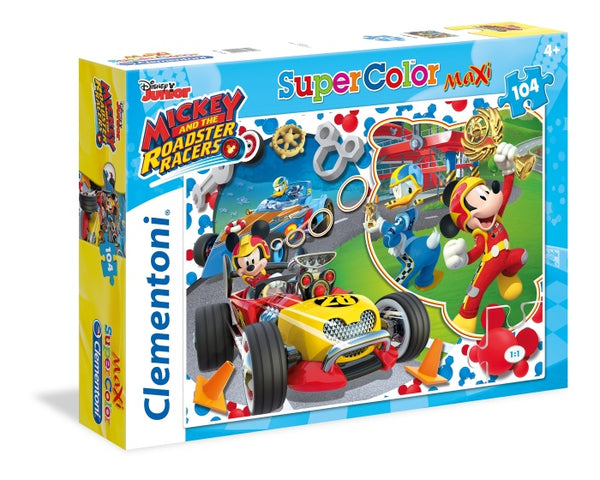 legpuzzel Mickey Mouse Racers 104 stukjes
