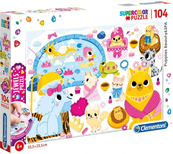 legpuzzel Puppie Beauty & Spa Jewels 104 stukjes