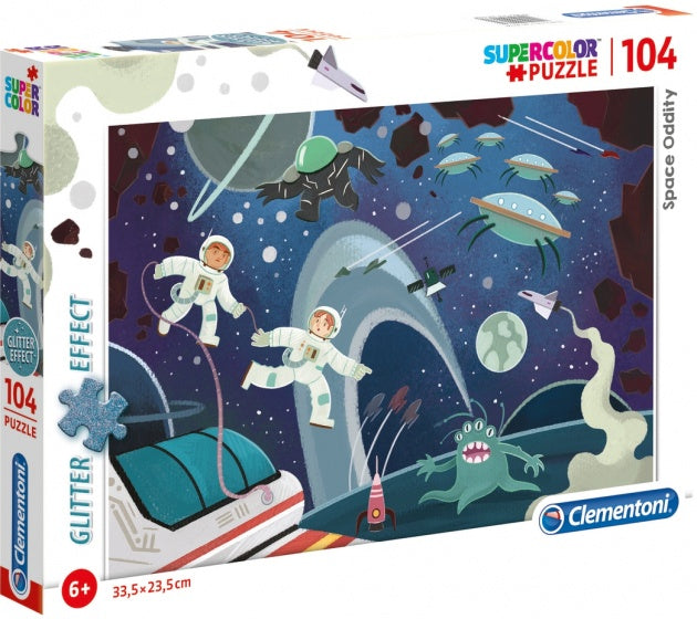 Clementoni Puzzel 104 stukjes Glitter Space Oddity
