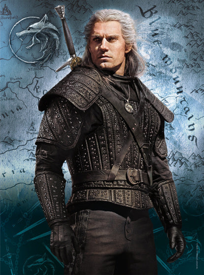 legpuzzel The Witcher karton zwart/blauw 500 stukjes