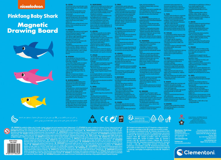 magnetisch tekenbord Baby Shark junior 5-delig