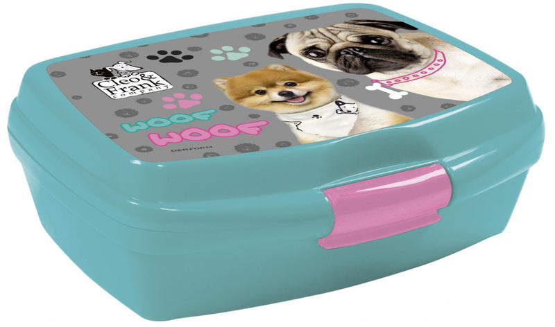 broodtrommel 17 x 13 x 6 cm turquoise