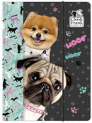 elastomap junior 31,5 x 23,5 cm zwart/turquoise