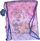 gymtas meisjes 42 x 34 cm polyester roze/blauw