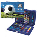 kleurset Football jongens 31 x 21,5 cm blauw 68-delig