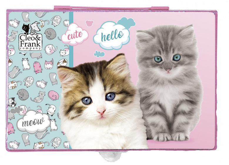 kleurset katjes meisjes 31 x 21,5 roze 68-delig