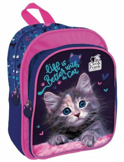 rugzak meisjes 9 liter 29 cm polyester blauw