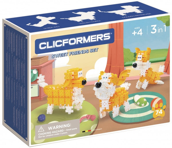 Clicformers Huisdieren Set, 3-in-1, 74dlg.