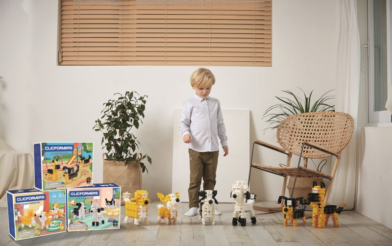 Clicformers Huisdieren Set, 3-in-1, 74dlg.