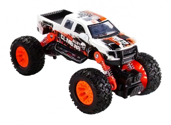 monstertruck jongens 16 cm staal wit/oranje