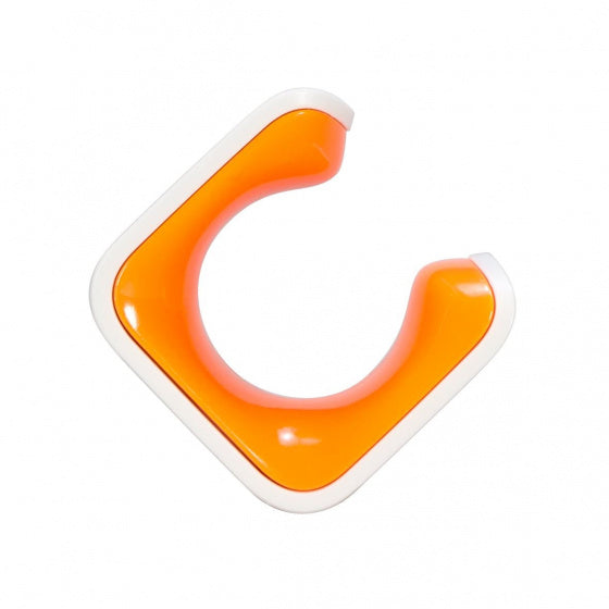 roadie fiets clip voor de muur wit/oranje