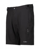 fietsbroek heren polyester zwart maat S