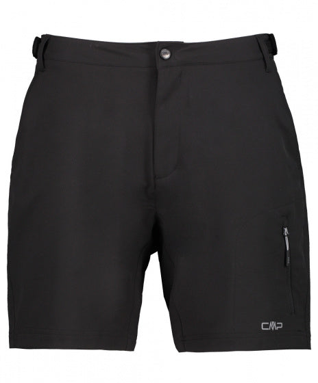 fietsbroek heren polyester zwart maat S