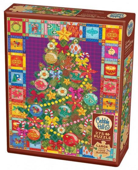 legpuzzel Christmas Tree Quilt karton 275 stukjes
