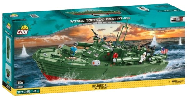 bouwpakket PT-109 torpedoboot ABS groen 3644-delig (4825)