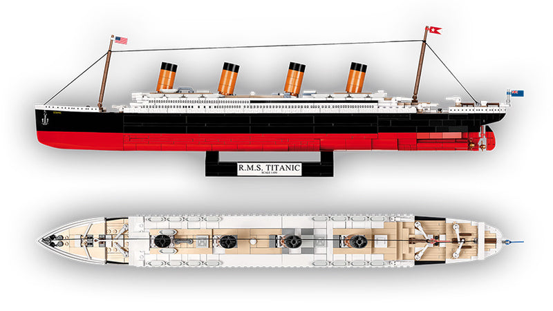 bouwpakket R.M.S Titanic ABS zwart/wit 960-delig