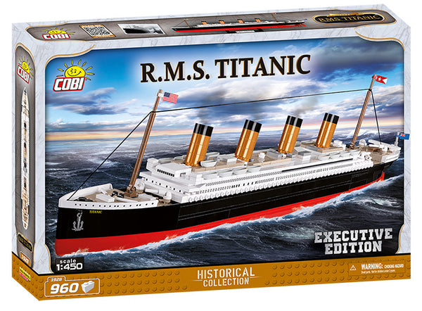 bouwpakket R.M.S Titanic ABS zwart/wit 960-delig