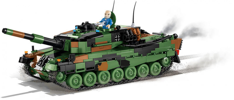 bouwset legervoertuig Leopard 2 A4 junior groen 865-delig