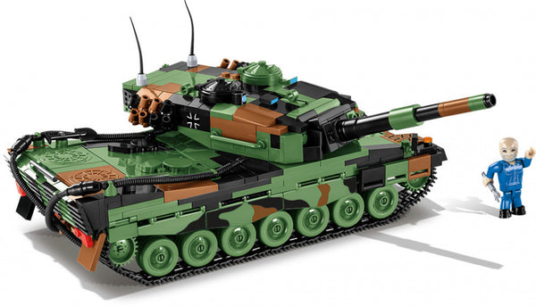 bouwset legervoertuig Leopard 2 A4 junior groen 865-delig