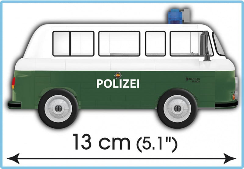 modelbouwset Barkas B1000 Politiewagen groen 157-delig