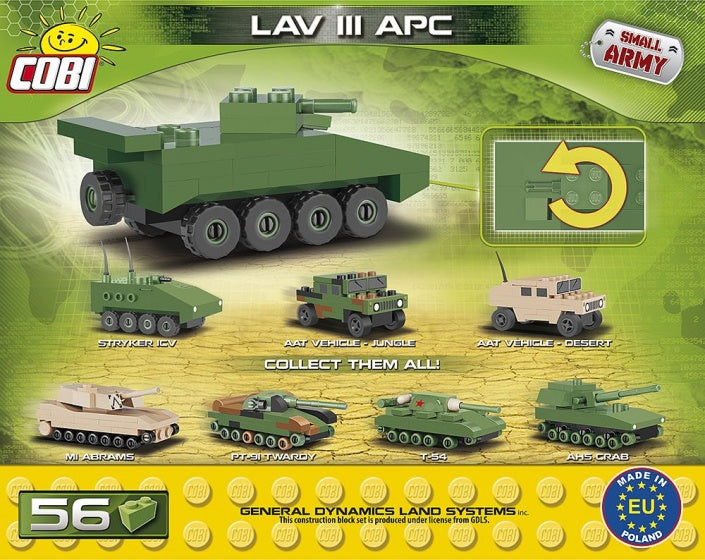 Small Army LAV III APC Nano bouwset 56-delig 2241