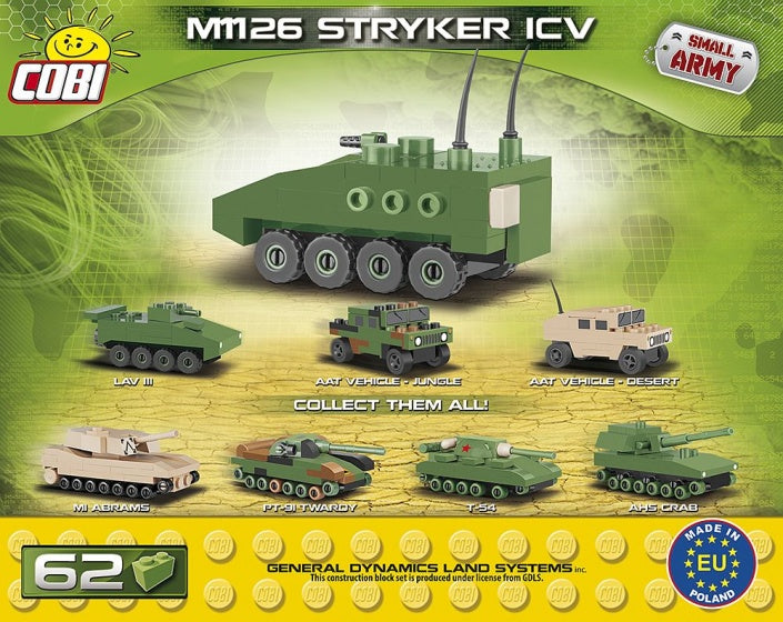 Small Army M1126 Stryker bouwset 62-delig 2242
