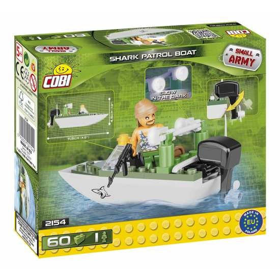 Small Army Shark Patrol Boat bouwset 60-delig 2154