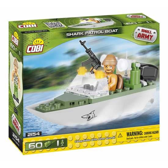 Small Army Shark Patrol Boat bouwset 60-delig 2154