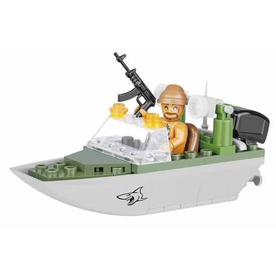 Small Army Shark Patrol Boat bouwset 60-delig 2154