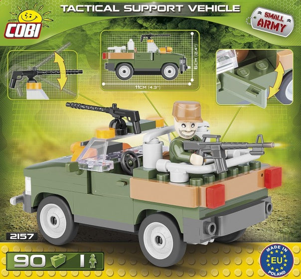 Small Army Tactical Support Vehicle bouwset 90-delig 2157