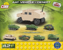 Small Army Tank Vehicle Desert bouwset 42-delig 2244