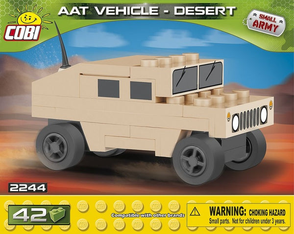 Small Army Tank Vehicle Desert bouwset 42-delig 2244