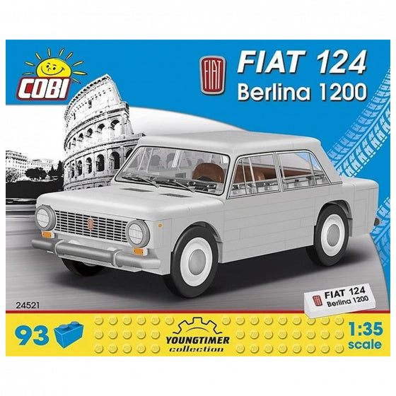 bouwpakket Fiat 124 Berline 1200 jongens grijs 93-delig