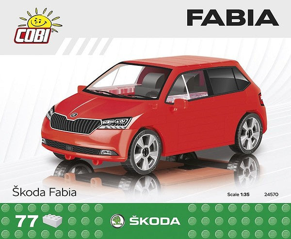 bouwpakket škoda Fabia jongens rood 77-delig